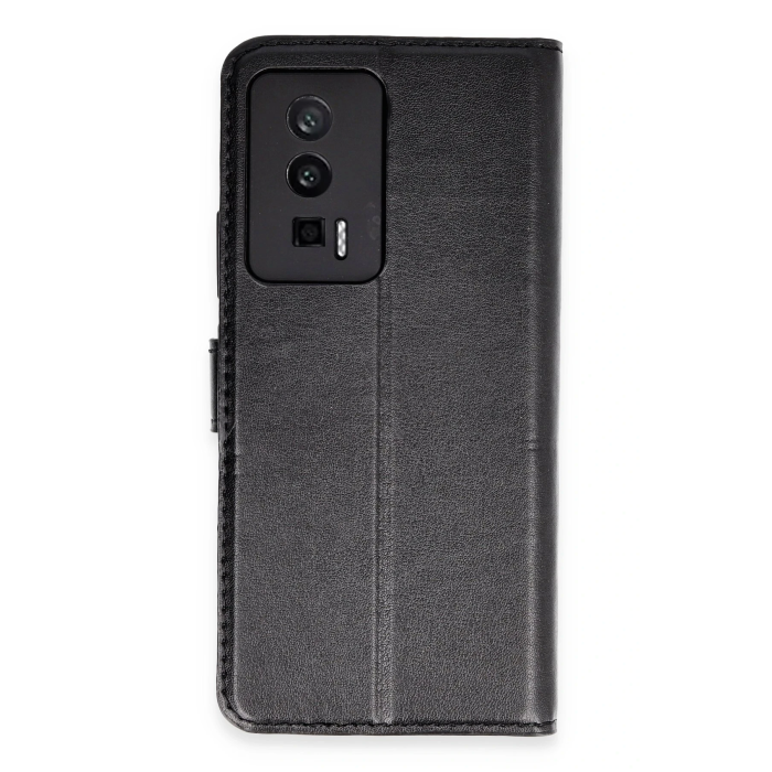 BFS  Xiaomi Poco F5 Pro Kılıf Trend S Plus Kapaklı Kılıf - Siyah