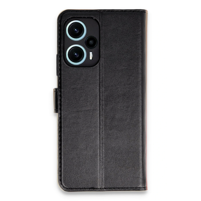 BFS  Xiaomi Poco F5 Kılıf Trend S Plus Kapaklı Kılıf - Siyah