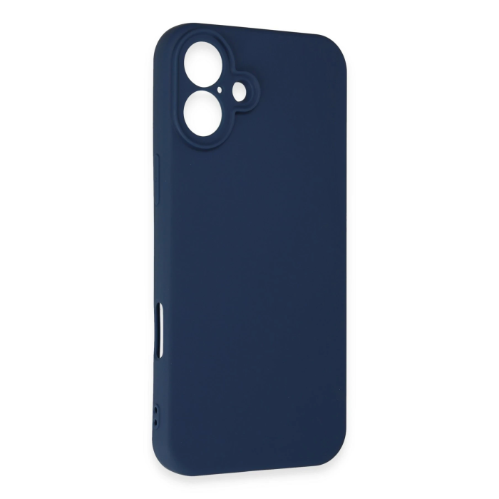 BFS  iPhone 16 Plus Kılıf First Silikon - Lacivert