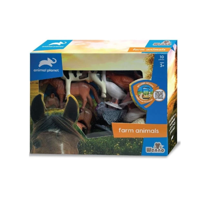 BFS  SH-D5804 Vardem Kutulu 10 Parça Çiftlik Hayvanları Seti