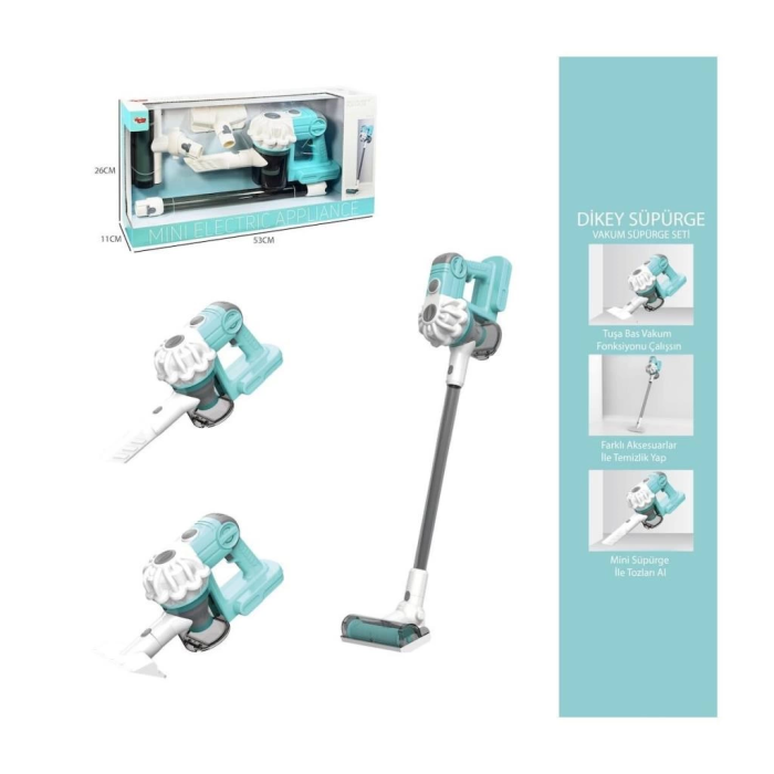 BFS  LS8803Q Vardem Dikey Elektrik Süpürgesi Ekranlı Kutu Yeşil-Gri 3 in1