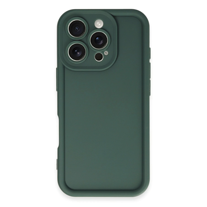 BFS  iPhone 16 Pro Max Kılıf Viera Silikon - Koyu Yeşil