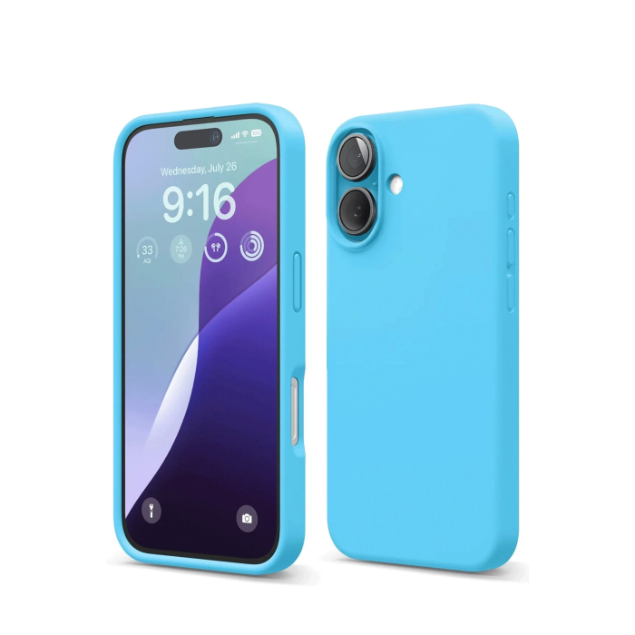 BFS  iPhone 16 Kılıf Nano içi Kadife Silikon - Mavi