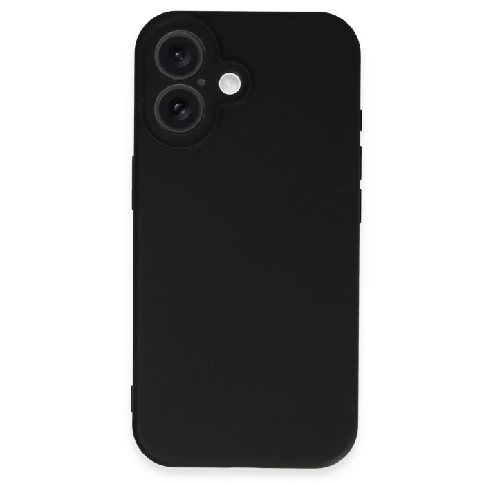 BFS  iPhone 16 Plus Kılıf Nano içi Kadife Silikon - Siyah