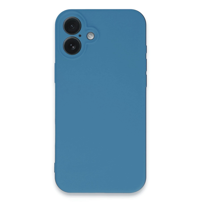 BFS  iPhone 16 Plus Kılıf Nano içi Kadife Silikon - Mavi