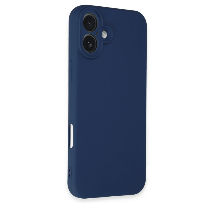 BFS  iPhone 16 Plus Kılıf Nano içi Kadife Silikon - Lacivert