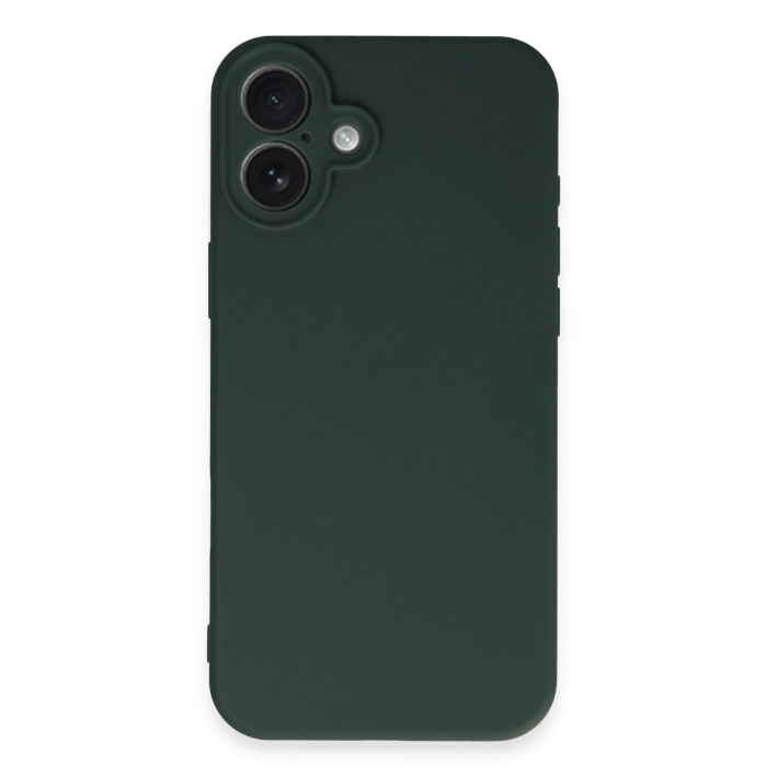 BFS  iPhone 16 Plus Kılıf Nano içi Kadife Silikon - Koyu Yeşil