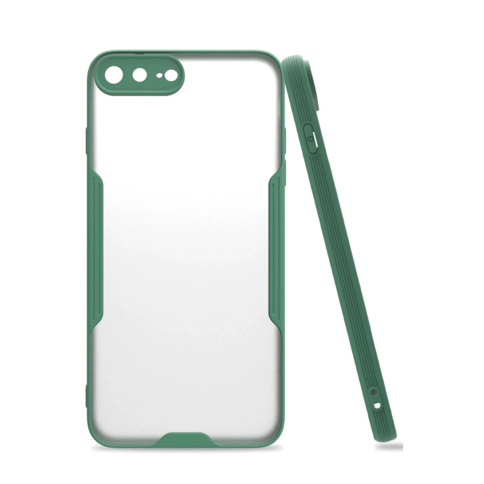 BFS  iPhone 7 Plus Kılıf Platin Silikon - Yeşil