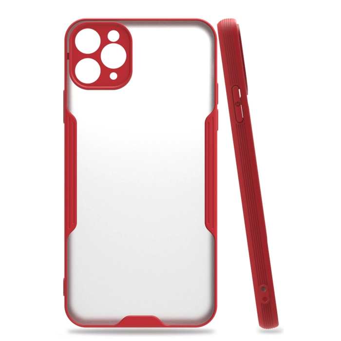 BFS  iPhone 11 Pro Kılıf Platin Silikon - Kırmızı
