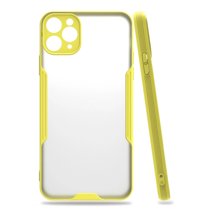 BFS  iPhone 11 Pro Max Kılıf Platin Silikon - Sarı