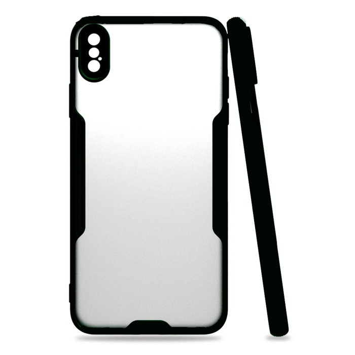 BFS  iPhone XS Max Kılıf Platin Silikon - Siyah