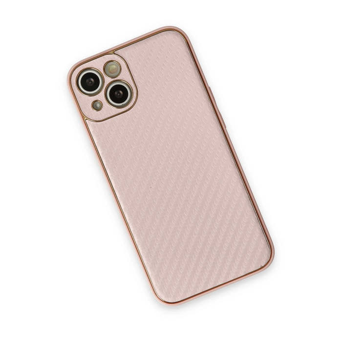 BFS  iPhone 13 Kılıf Coco Karbon Silikon - Pembe