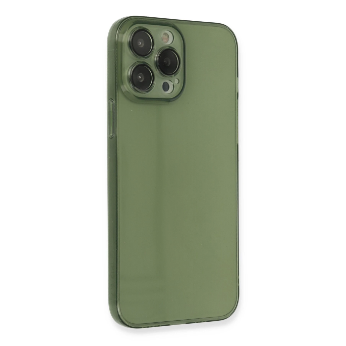 BFS  iPhone 13 Pro Max Kılıf Fly Lens Silikon - Yeşil