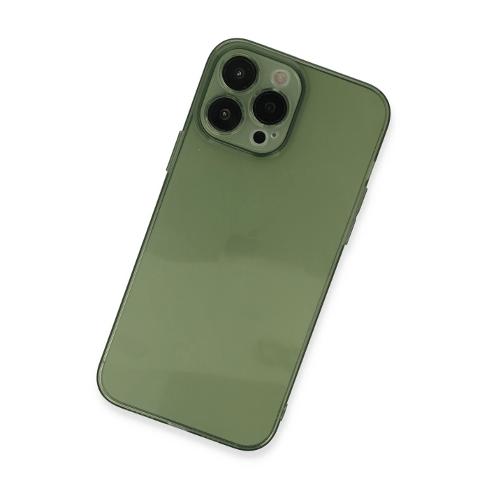BFS  iPhone 13 Pro Max Kılıf Fly Lens Silikon - Yeşil