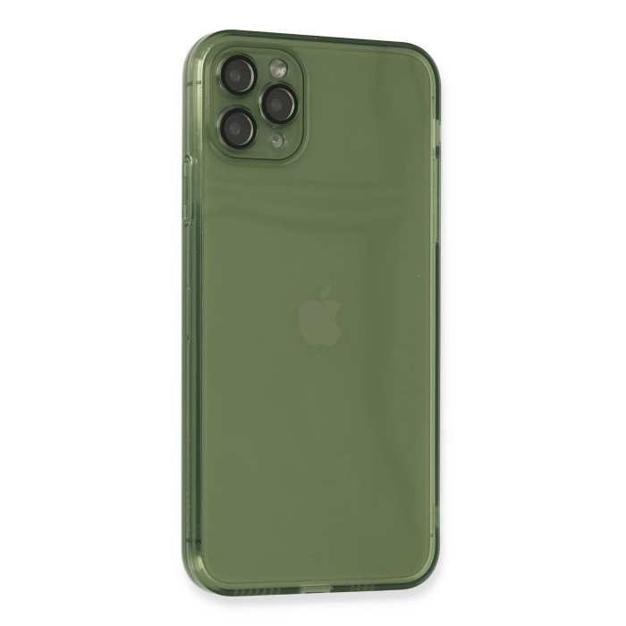BFS  iPhone 11 Pro Max Kılıf Fly Lens Silikon - Yeşil