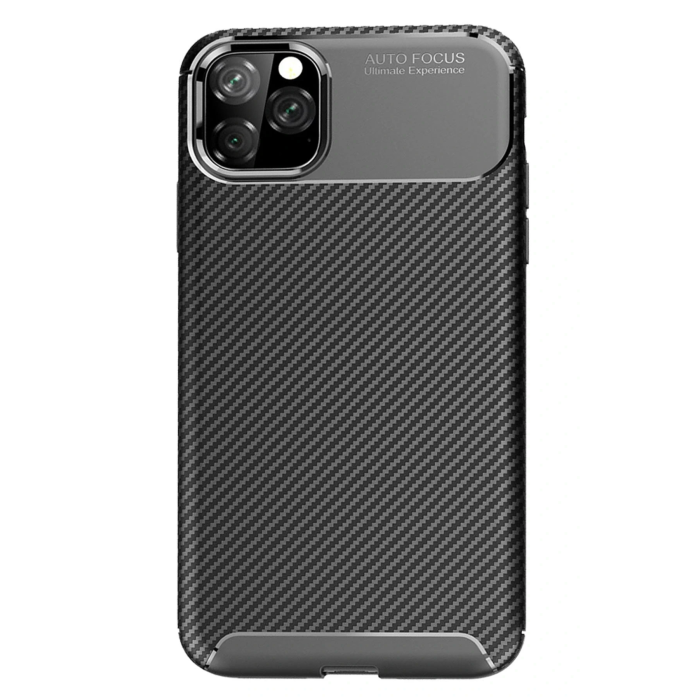 BFS  iPhone 11 Pro Max Kılıf Auto Focus Karbon Kapak - Siyah