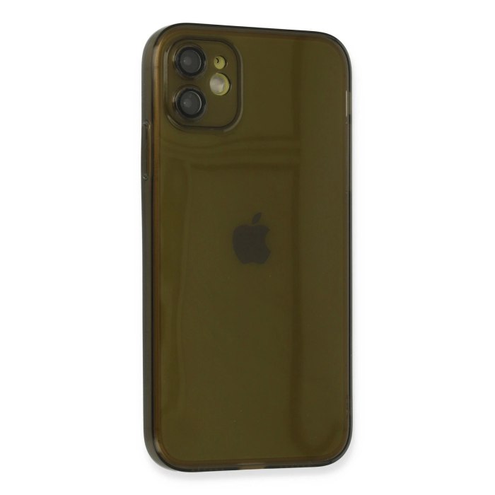 BFS  iPhone 12 Kılıf Fly Lens Silikon - Siyah