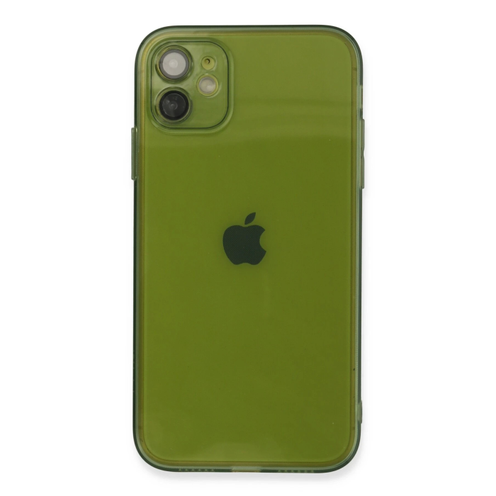 BFS  iPhone 12 Kılıf Fly Lens Silikon - Yeşil