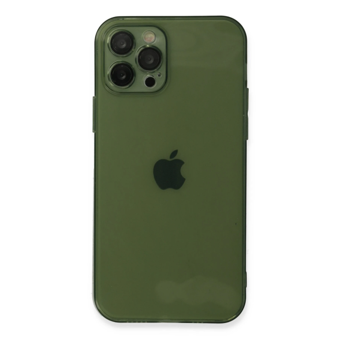 BFS  iPhone 12 Pro Max Kılıf Fly Lens Silikon - Yeşil
