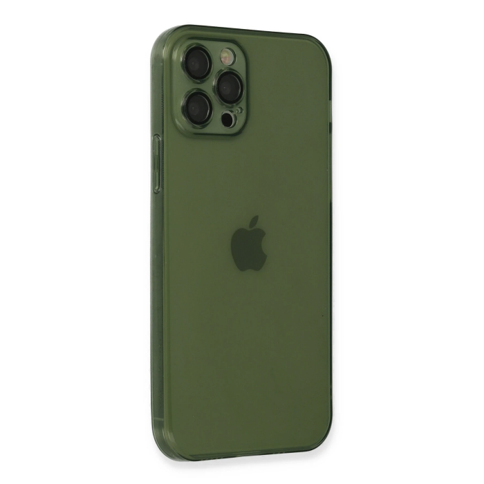 BFS  iPhone 12 Pro Max Kılıf Fly Lens Silikon - Yeşil