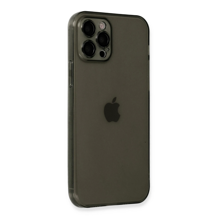 BFS  iPhone 12 Pro Max Kılıf Fly Lens Silikon - Siyah