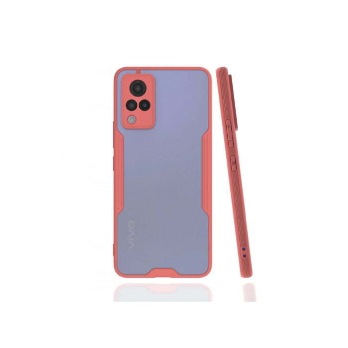 BFS  Vivo V21 Kılıf Platin Silikon - Pembe