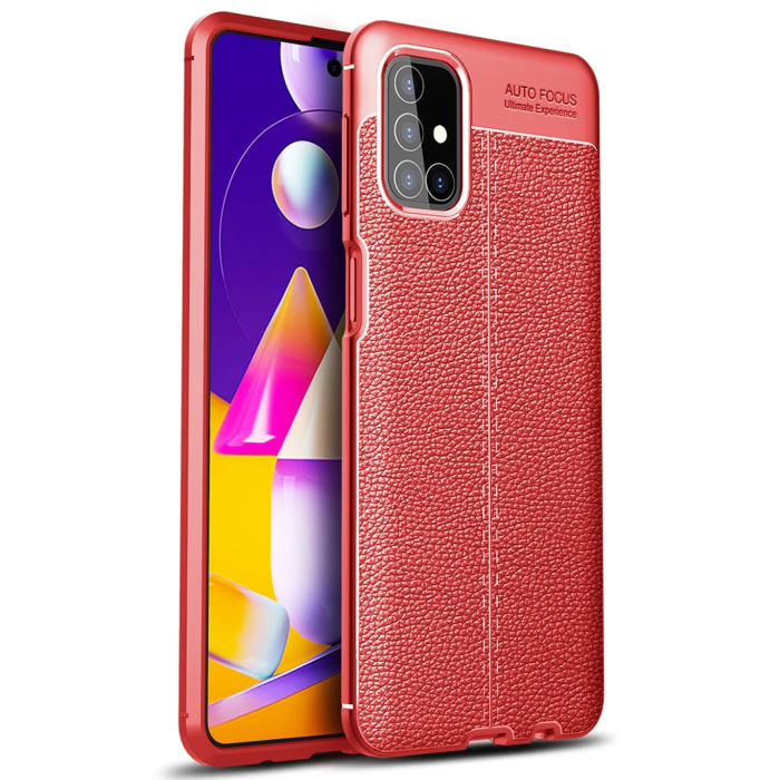 BFS  Samsung Galaxy M31S Kılıf Auto Focus Kapak - Kırmızı