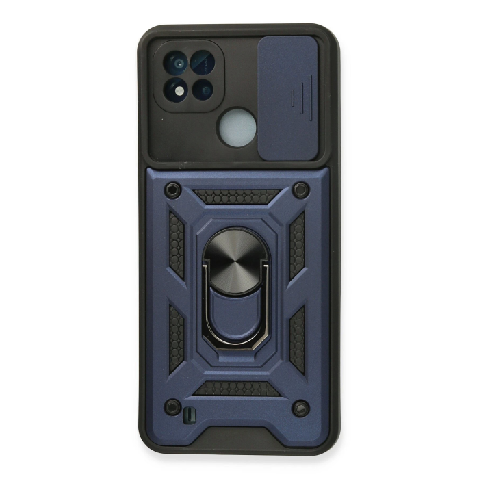 BFS  Realme C11 2021 Kılıf Pars Lens Yüzüklü Silikon - Lacivert