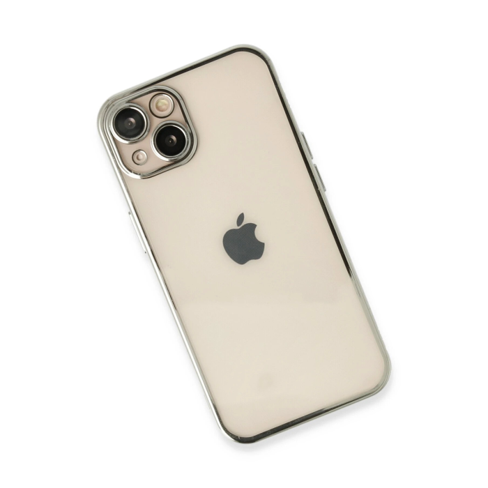 BFS  iPhone 13 Kılıf Razer Lensli Silikon - Gümüş