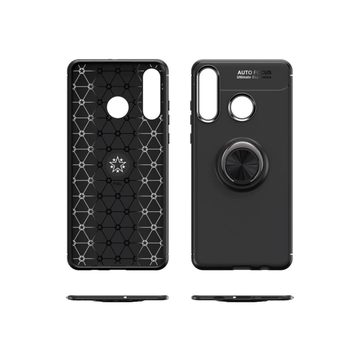 BFS  Huawei Y6P Kılıf Range Yüzüklü Silikon - Kırmızı