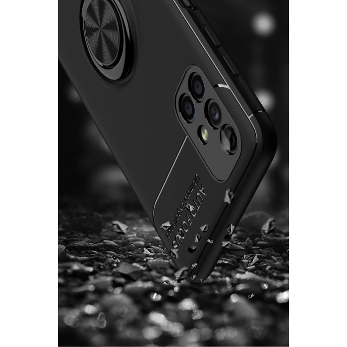BFS  Samsung Galaxy M51 Kılıf Range Yüzüklü Silikon - Kırmızı