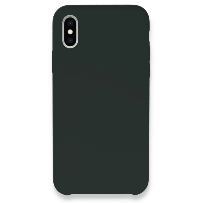 BFS  iPhone XS Max Kılıf Lansman Legant Silikon - Koyu Yeşil