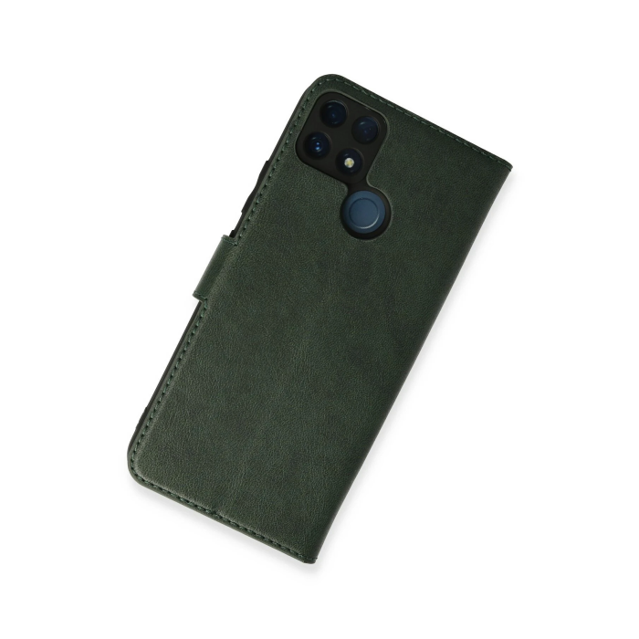 BFS  Realme C25 Kılıf Trend S Plus Kapaklı Kılıf - Yeşil