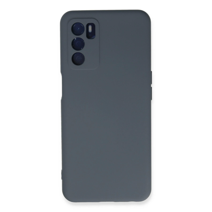 BFS  Oppo A16 Kılıf Nano içi Kadife Silikon - Gri