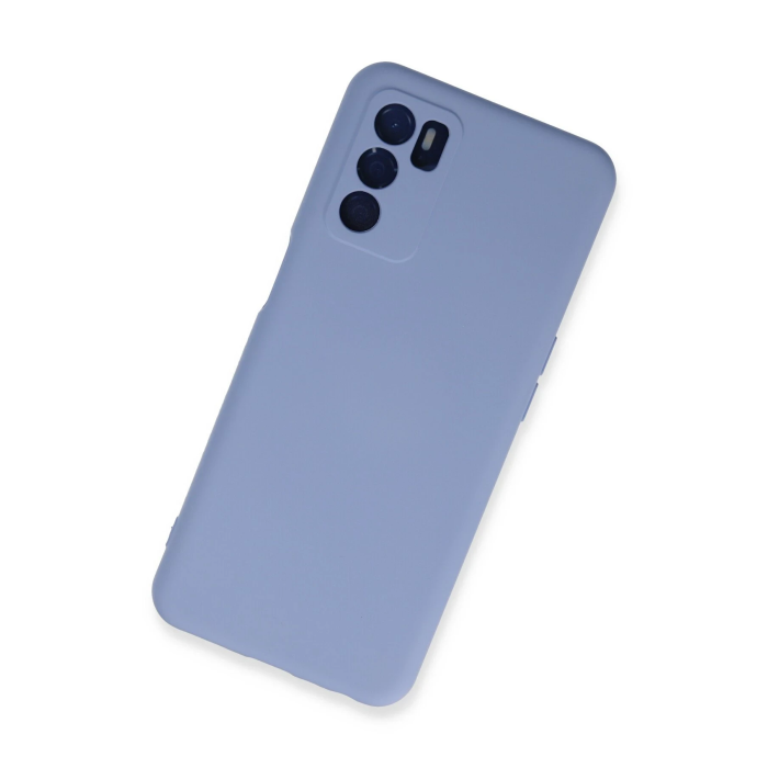 BFS  Oppo A16 Kılıf Nano içi Kadife Silikon - Lila