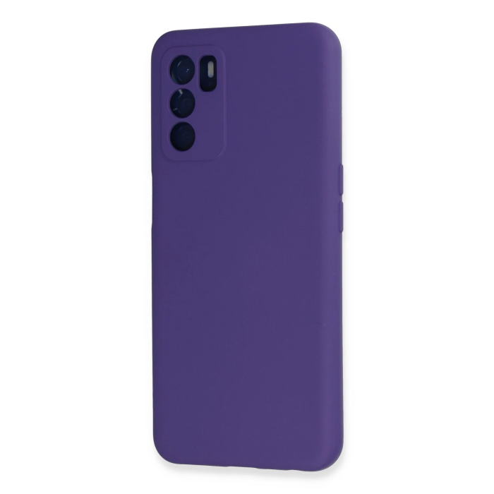 BFS  Oppo A16 Kılıf Nano içi Kadife Silikon - Mor