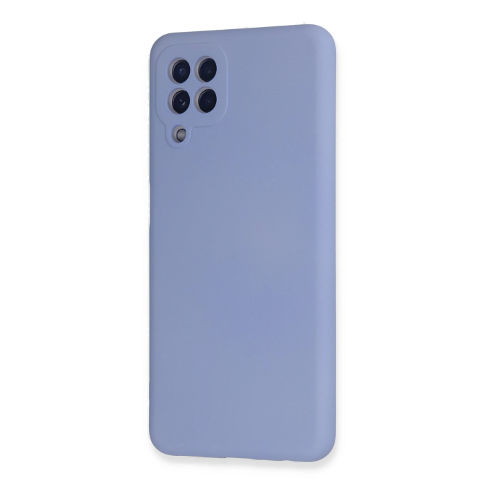 BFS  Samsung Galaxy A22 Kılıf Nano içi Kadife Silikon - Lila