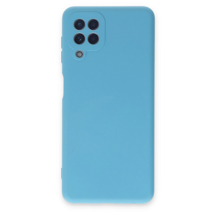 BFS  Samsung Galaxy A22 Kılıf Nano içi Kadife Silikon - Mavi