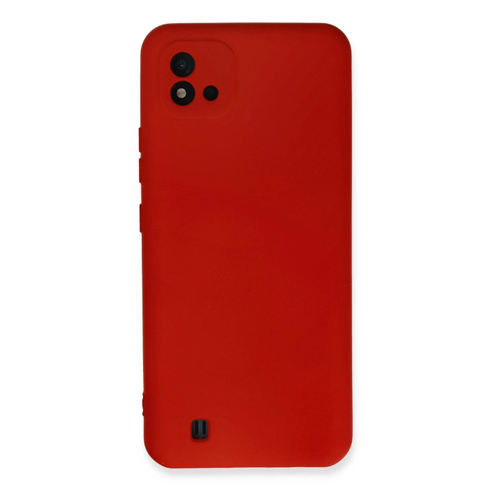 BFS  Realme C11 2021 Kılıf Nano içi Kadife Silikon - Kırmızı