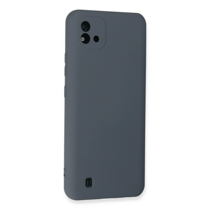 BFS  Realme C11 2021 Kılıf Nano içi Kadife Silikon - Gri