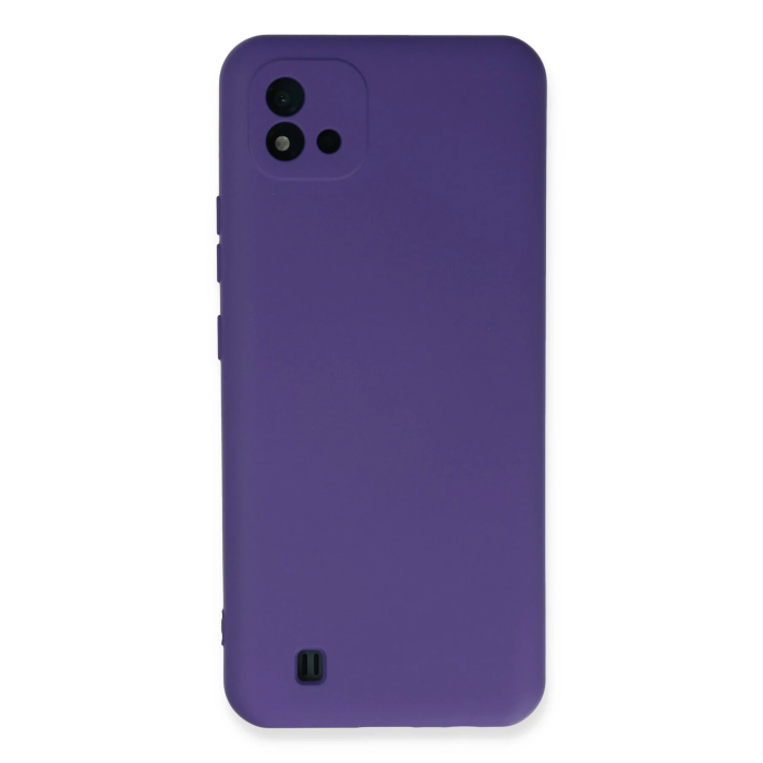BFS  Realme C11 2021 Kılıf Nano içi Kadife Silikon - Mor