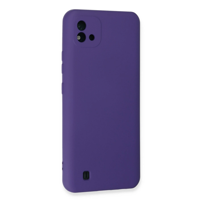 BFS  Realme C11 2021 Kılıf Nano içi Kadife Silikon - Mor
