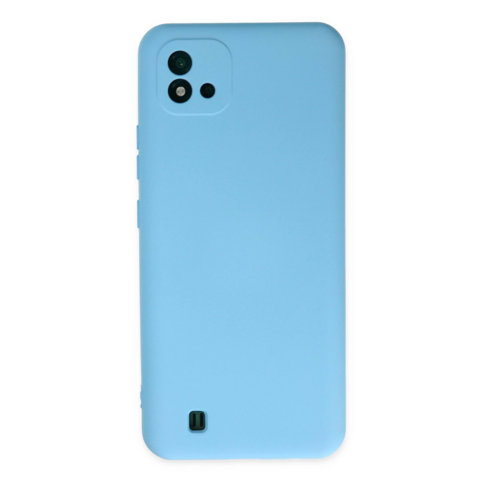 BFS  Realme C11 2021 Kılıf Nano içi Kadife Silikon - Mavi