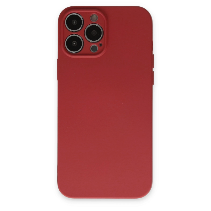 BFS  iPhone 13 Pro Kılıf Nano içi Kadife Silikon - Kiremit
