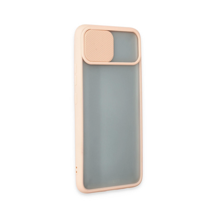 BFS  Realme C11 Kılıf Palm Buzlu Kamera Sürgülü Silikon - Pembe