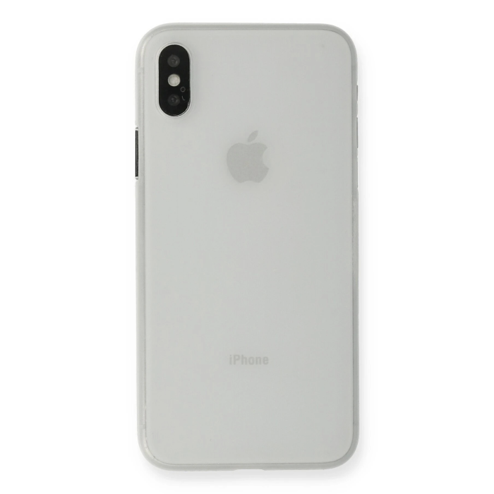 BFS  iPhone XS Max Kılıf PP Ultra İnce Kapak - Beyaz
