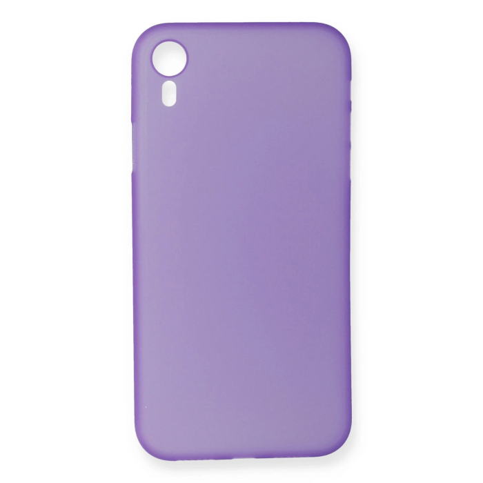 BFS  iPhone XR Kılıf PP Ultra İnce Kapak - Mor