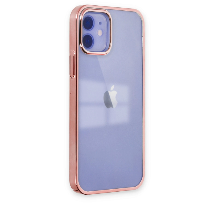 BFS  iPhone 12 Kılıf Element Silikon - Pembe