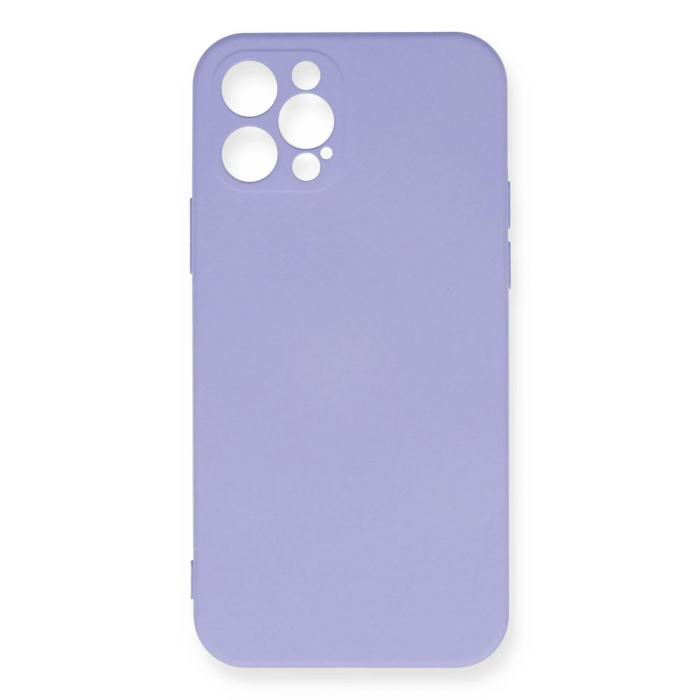 BFS  iPhone 12 Pro Max Kılıf Nano içi Kadife Silikon - Lila