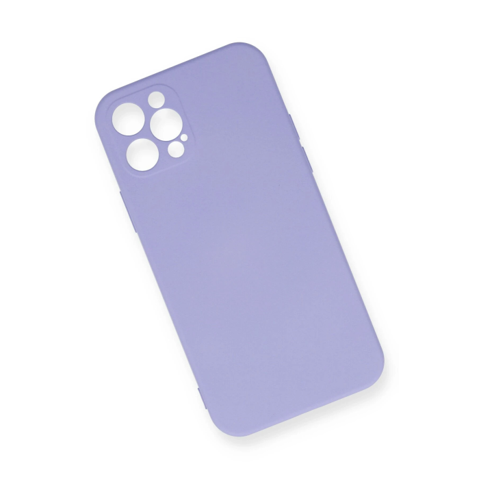 BFS  iPhone 12 Pro Max Kılıf Nano içi Kadife Silikon - Lila